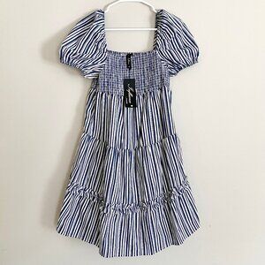 ASOS Influence Maternity Tiered Mini Dress in Stripe